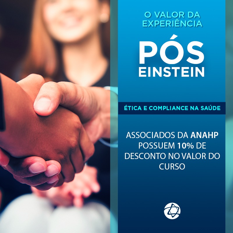 Associados Anahp têm desconto em pós-graduação em Ética e Compliance na Saúde do Einstein