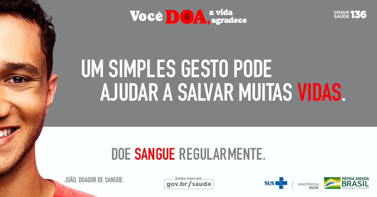 Anahp apoia campanha do Ministério da Saúde sobre doação de sangue